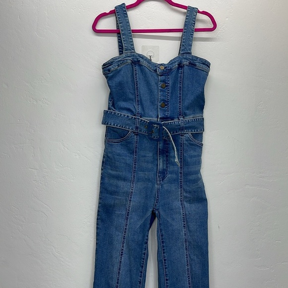 THE BACHELORETTE: INSTAGRAM HANNAH BROWN’S DENIM JUMPSUIT show me your mumu Sz M - Picture 4 of 13